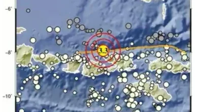 Informasi gempa di Indonesia hari ini salah satunya di NTB