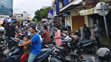 Lokasi parkir pawai Ogoh-ogoh di Arena Buah Cakranegara