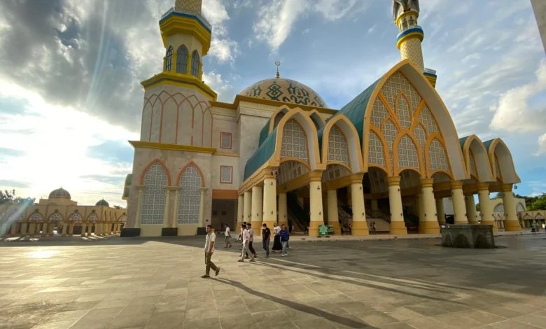 Perbaikan Masjid Hubbul Wathan Islamic Center NTB Pemkot Mataram Salat Idulfitri di Islamic Center