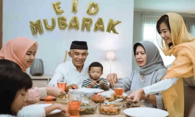 Momen kumpul keluarga saat lebaran