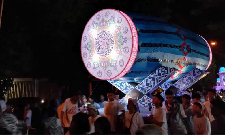 Pawai Malam Takbiran di Kecamatan Mataram