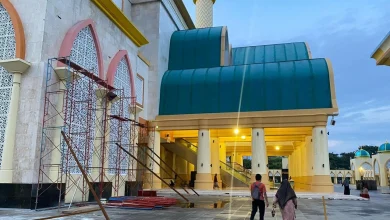 Perbaikan Masjid Hubbul Wathan Islamic Center NTB