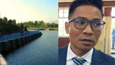 Kolase Ketua Komisi IV DPRD NTB Hamdan Kasim dan ilustrasi embung