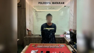 Pria asal Surabaya Diamankan Polisi Diduga Jadi Pengedar Narkoba di Mataram