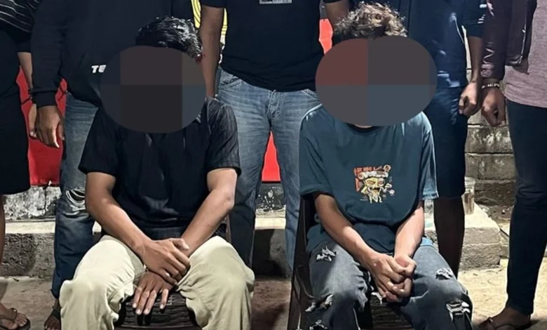 dua remaja terduga pelaku pemanahan di Dompu