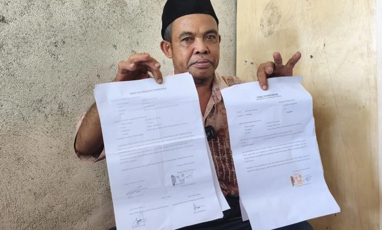 surat damai dan pencabutan laporan korban bunuh diri di Lombok Utara