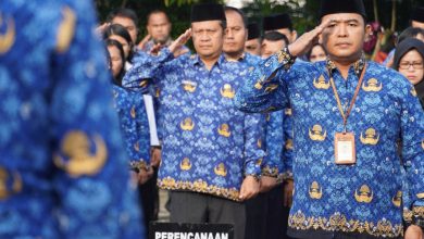 Potret ASN melakukan apel pagi