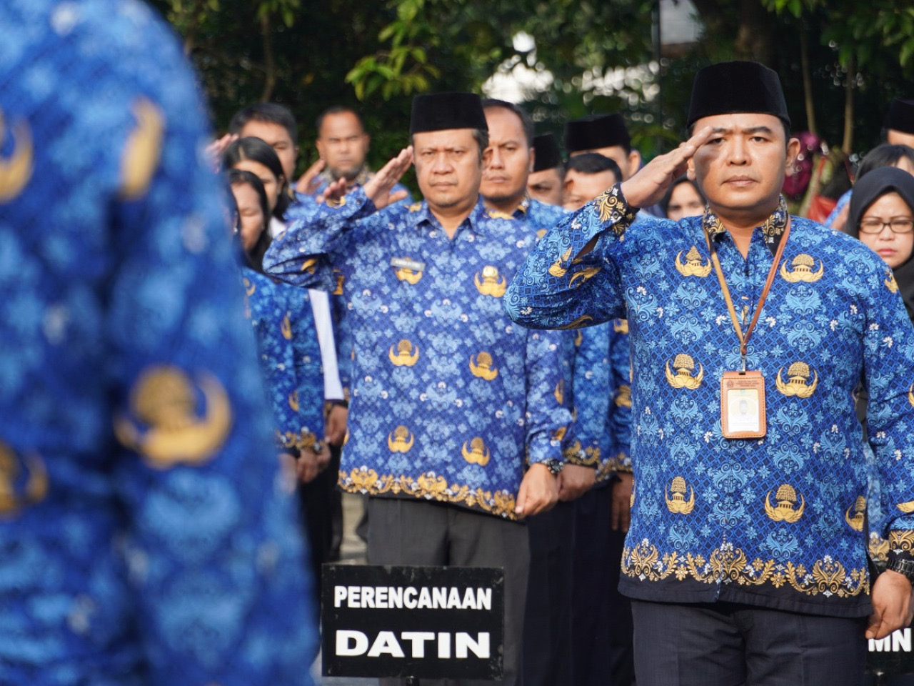 Potret ASN melakukan apel pagi