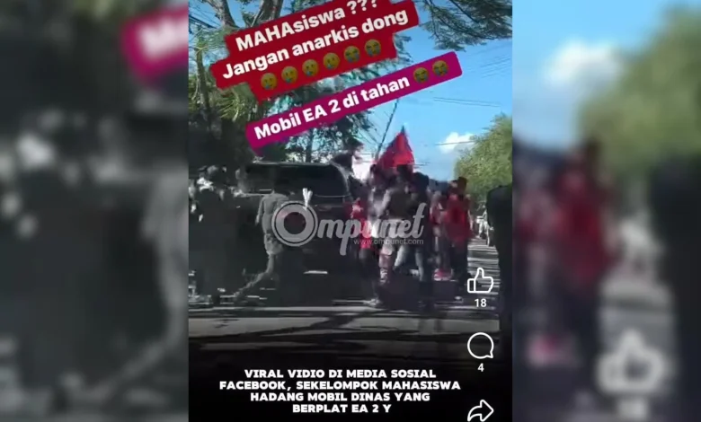 Demonstrasi Harga Jagung Anjlok Berujung Perusakan Mobil Dinas Wakil Bupati Bima