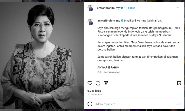 Anwar Ibrahim Kenag Mending Titiek Puspa