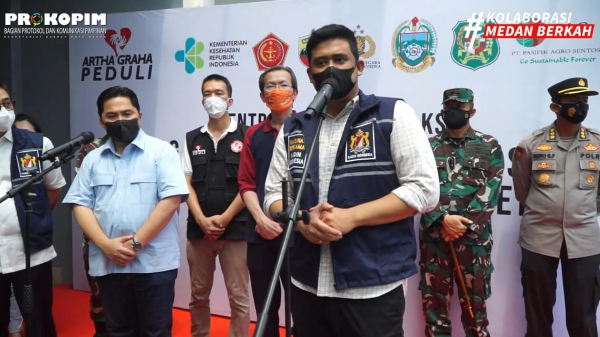 Erick Thohir dan Bobby Nasution Datangi KPK