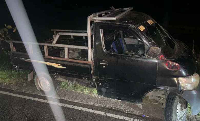Kecelakaan Mobil Pikap di Lombok Tengah