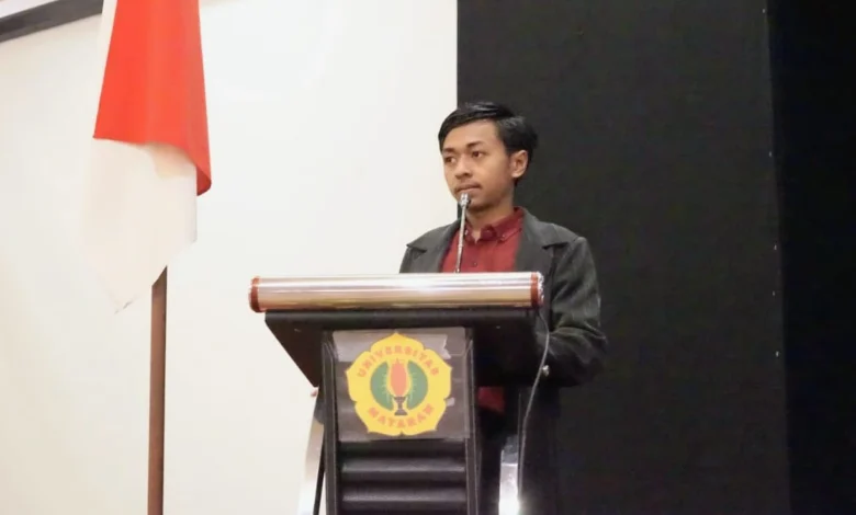 Ketua DPM Unram 2024 M. Affan Fadilah Pemilihan Rektor Unram