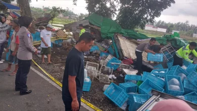 PKL di Lombok Barat yang ditabrak mobil boks
