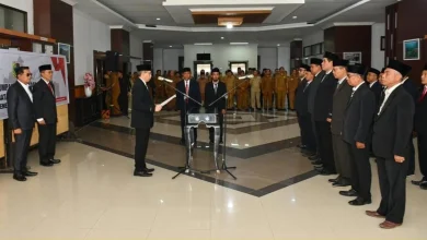 Pelantikan 13 Pejabat Lombok Timur yang Dimutasi
