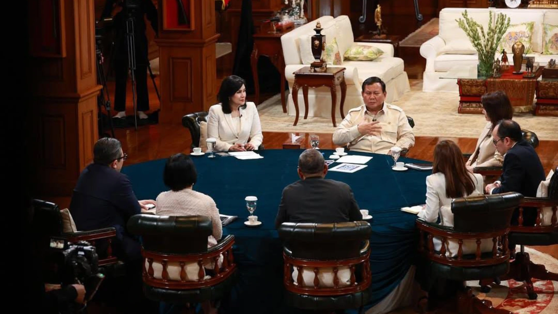 Prabowo Terima 7 Jurnalis dari 7 Media di Hambalang