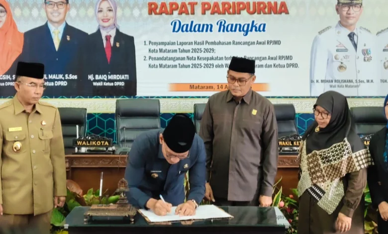 Tahapan Pembahasan RPJMD Kota Mataram 2025-2029 oleh DPRD