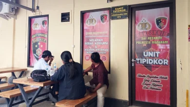 Ruang Kanit Tipikor Sat Reskrim Polresta Mataram Penetapan Tersangka Kasus Masker Covid-19