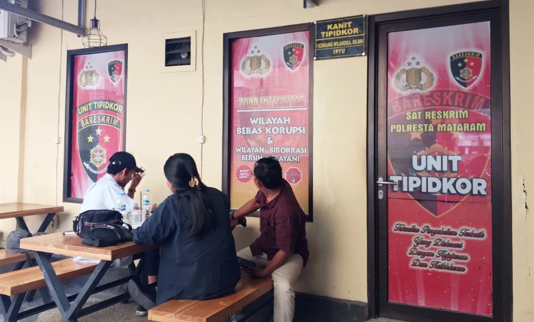 Ruang Kanit Tipikor Sat Reskrim Polresta Mataram Penetapan Tersangka Kasus Masker Covid-19