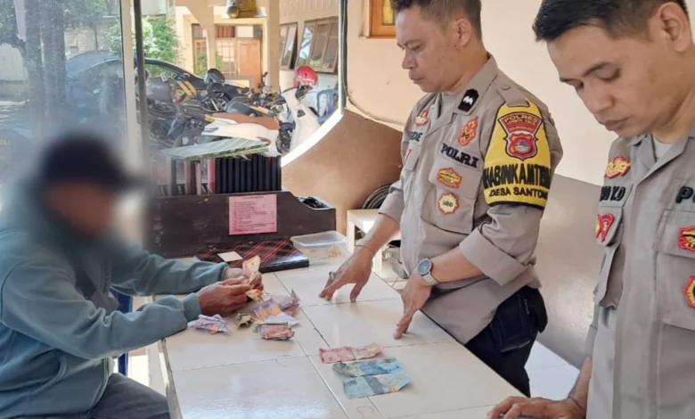Terduga Pengedar Uang Palsu di Lombok Timur