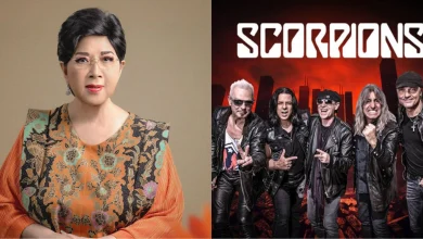Titiek Puspa bersama Band Scorpions