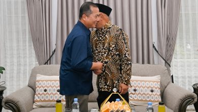 Gubernur NTB, Lalu Muhamad Iqbal, menerima kunjungan Duta Besar Indonesia untuk Uni Emirat Arab (UEA), Husen Bagis, di Pendopo Gubernur