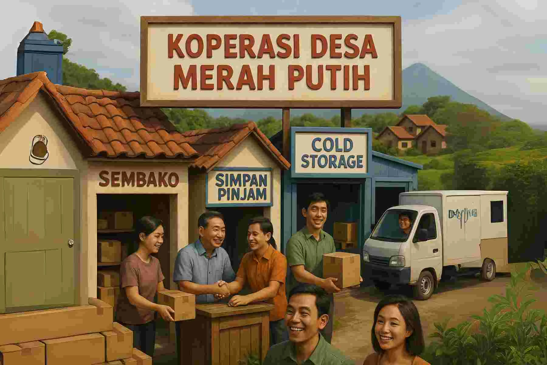 Ilustrasi Koperasi Desa/Kelurahan Merah Putih