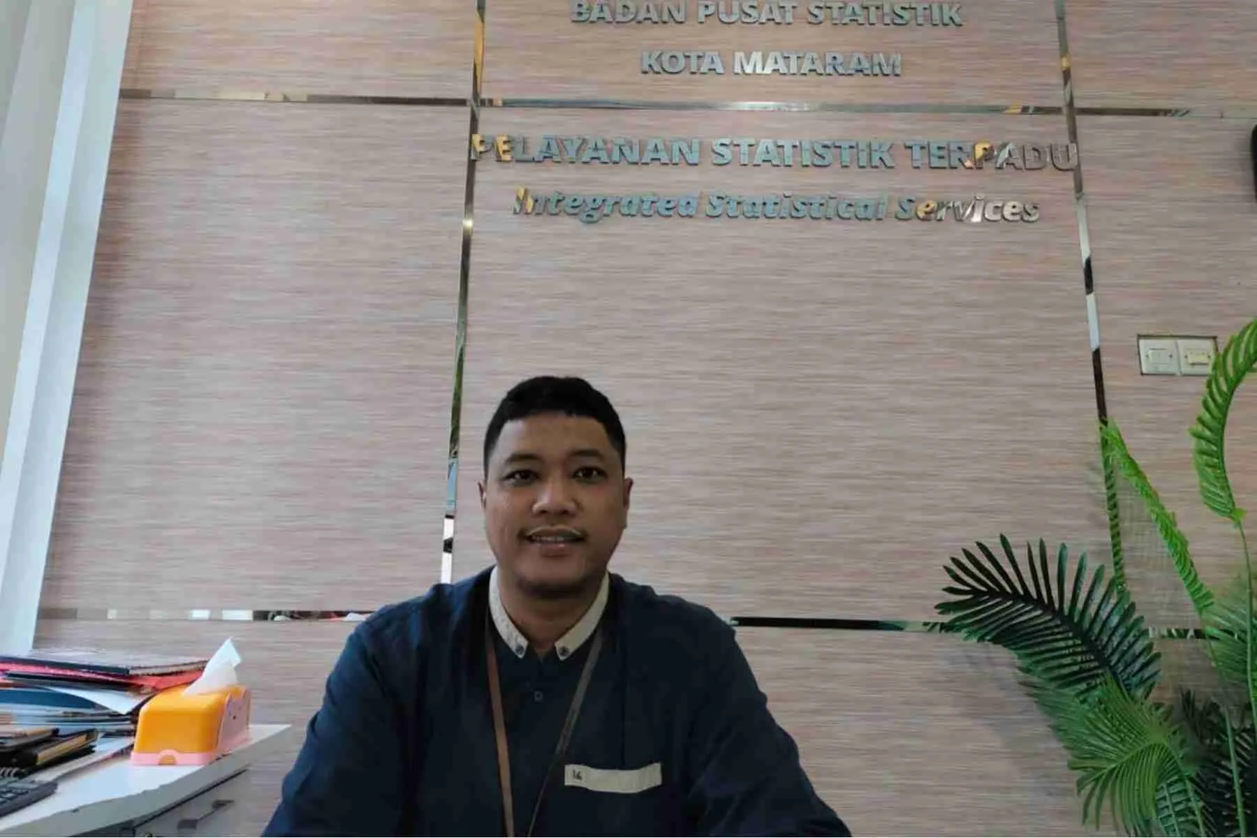 Kepala BPS Kota Mataram, M. Reza Nugraha Kusumowinoto.