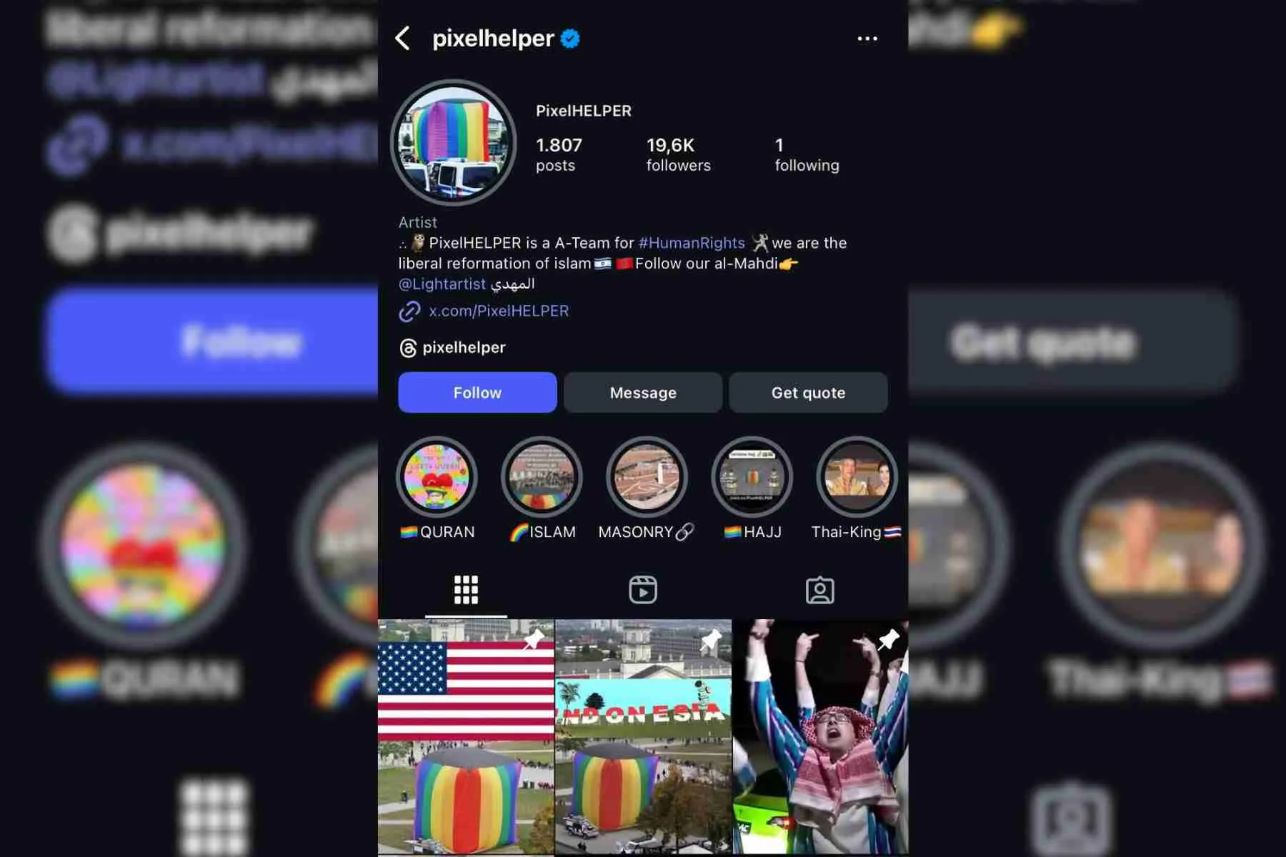Akun instagram pixelhelper membuat warganet geram karena kontennya yang diduga menghina ajaran Islam