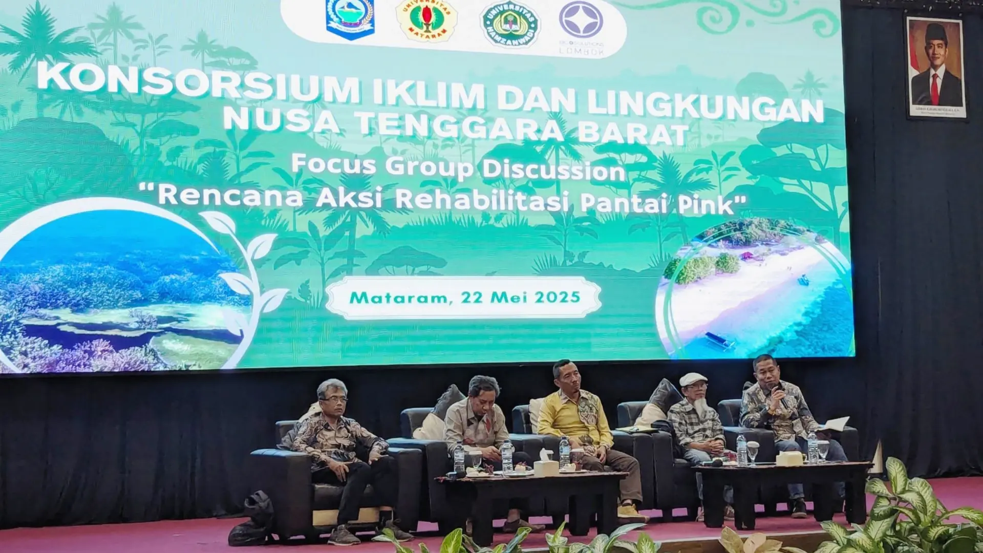 FGD Konsorsium Iklim dan Lingkungan NTB Rencana Aksi Rehabilitasi Pantai Pink
