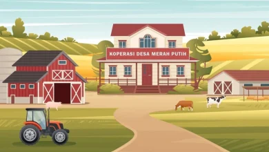 Ilustrasi Koperasi Merah Putih
