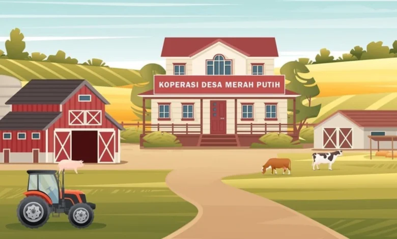 Ilustrasi Koperasi Merah Putih