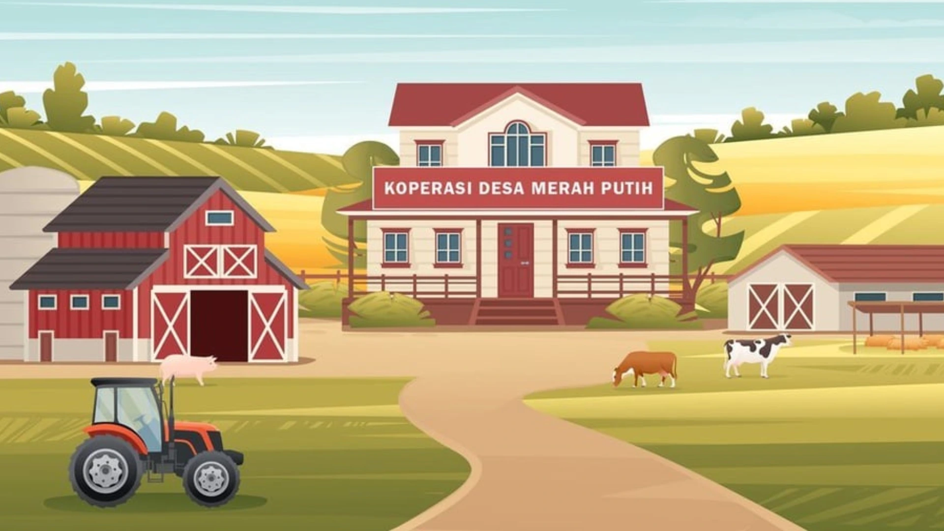 Ilustrasi Koperasi Merah Putih