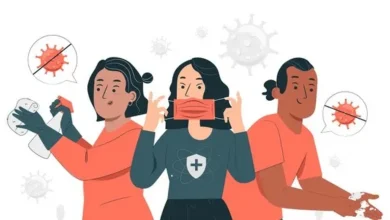 Ilustrasi Menggunakan Masker Kasus Covid-19 Naik di Negara Asia