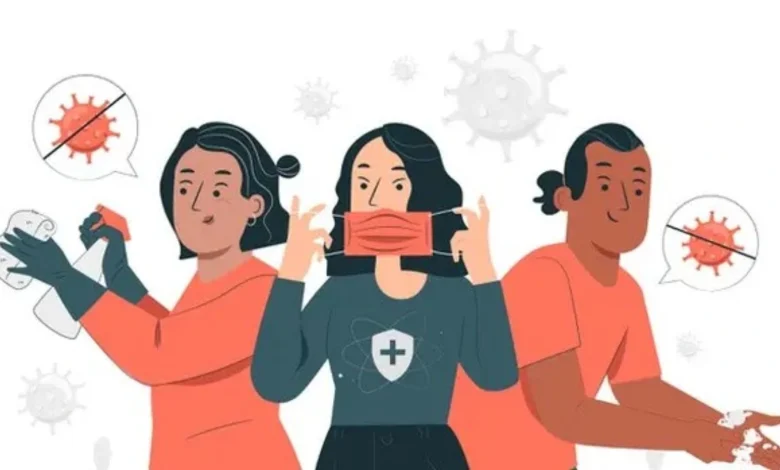 Ilustrasi Menggunakan Masker Kasus Covid-19 Naik di Negara Asia