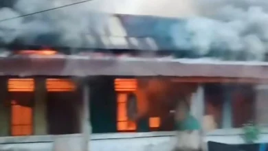 Kebakaran Rumah Dinas Polisi di Bima