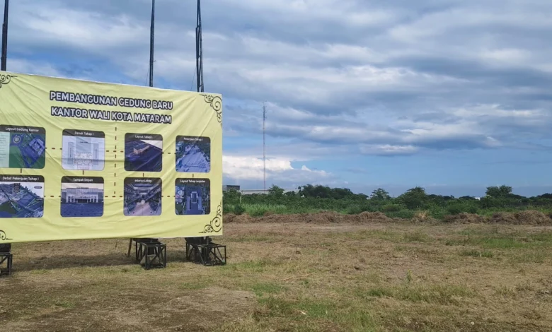 Lahan lokasi pembanguan Kantor Wali Kota Mataram Baru
