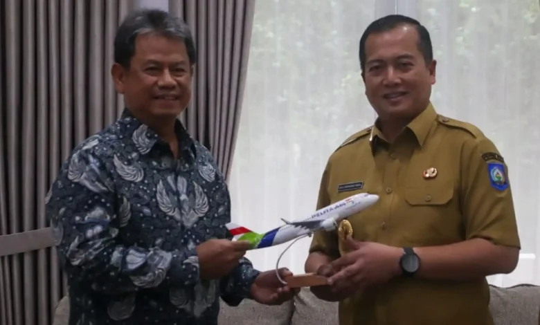 Pertemuan Gubernur NTB dengan Komisaris Pelita Air Pembukaan Rute Lombok Jakarta