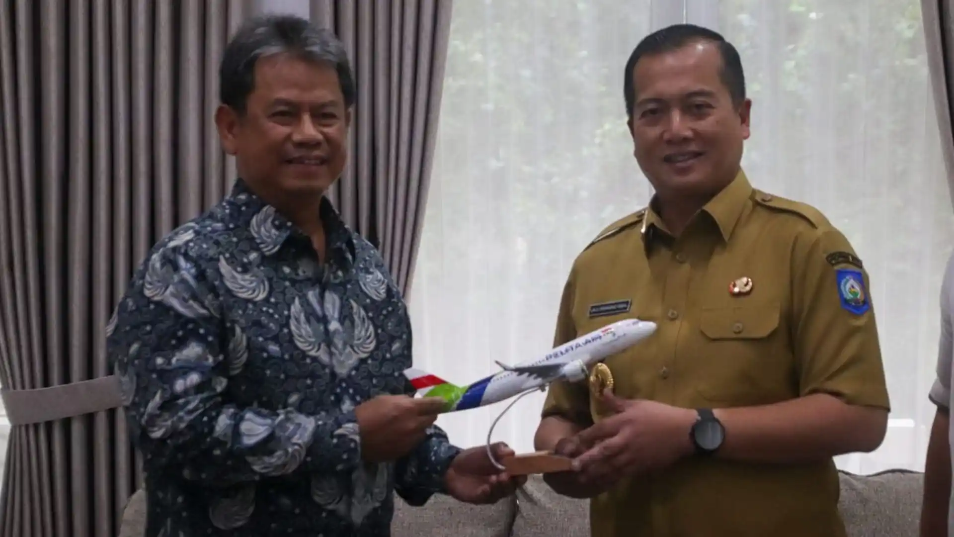 Pertemuan Gubernur NTB dengan Komisaris Pelita Air Pembukaan Rute Lombok Jakarta