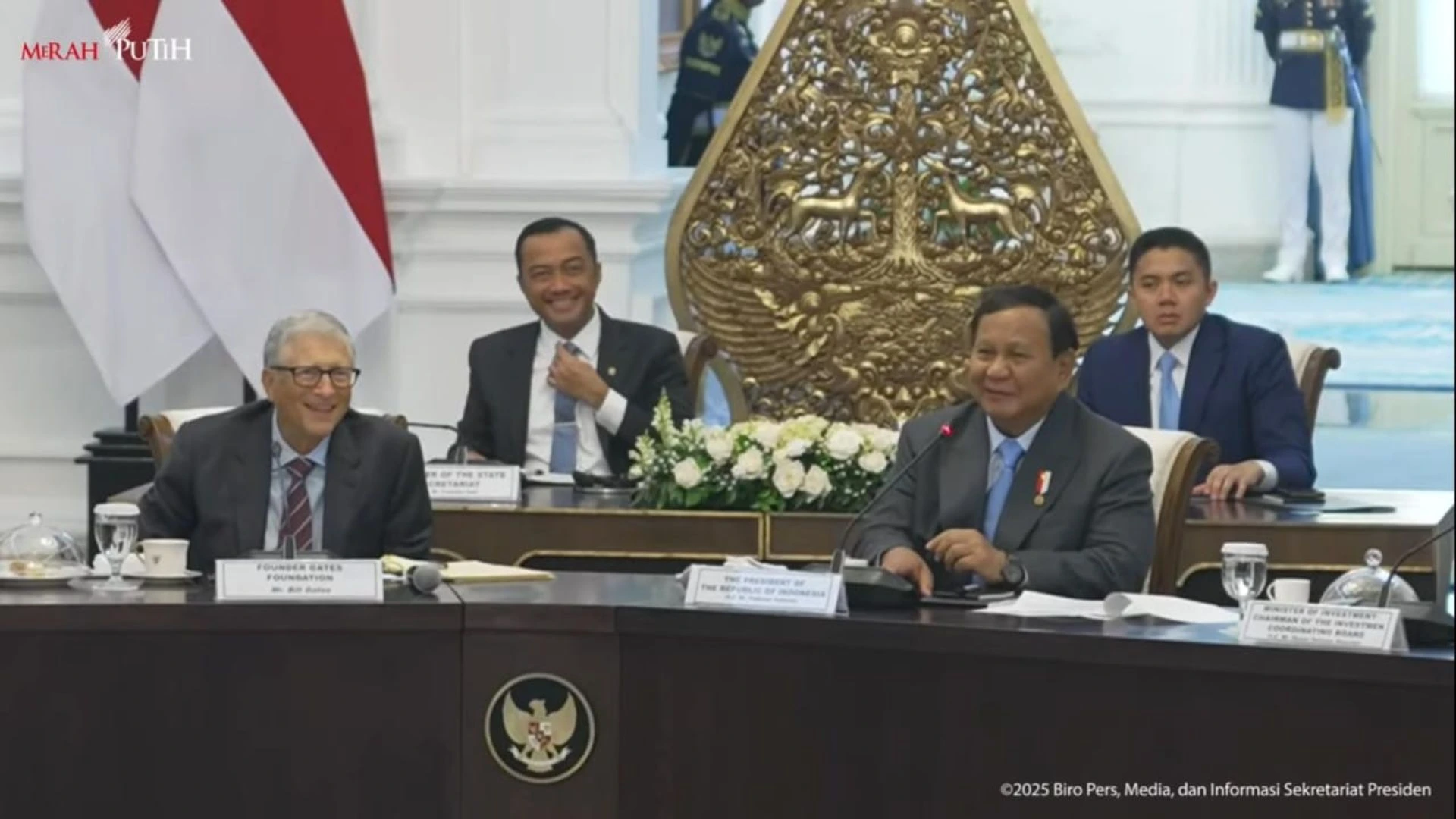 Prabowo Bertemu Bill Gates