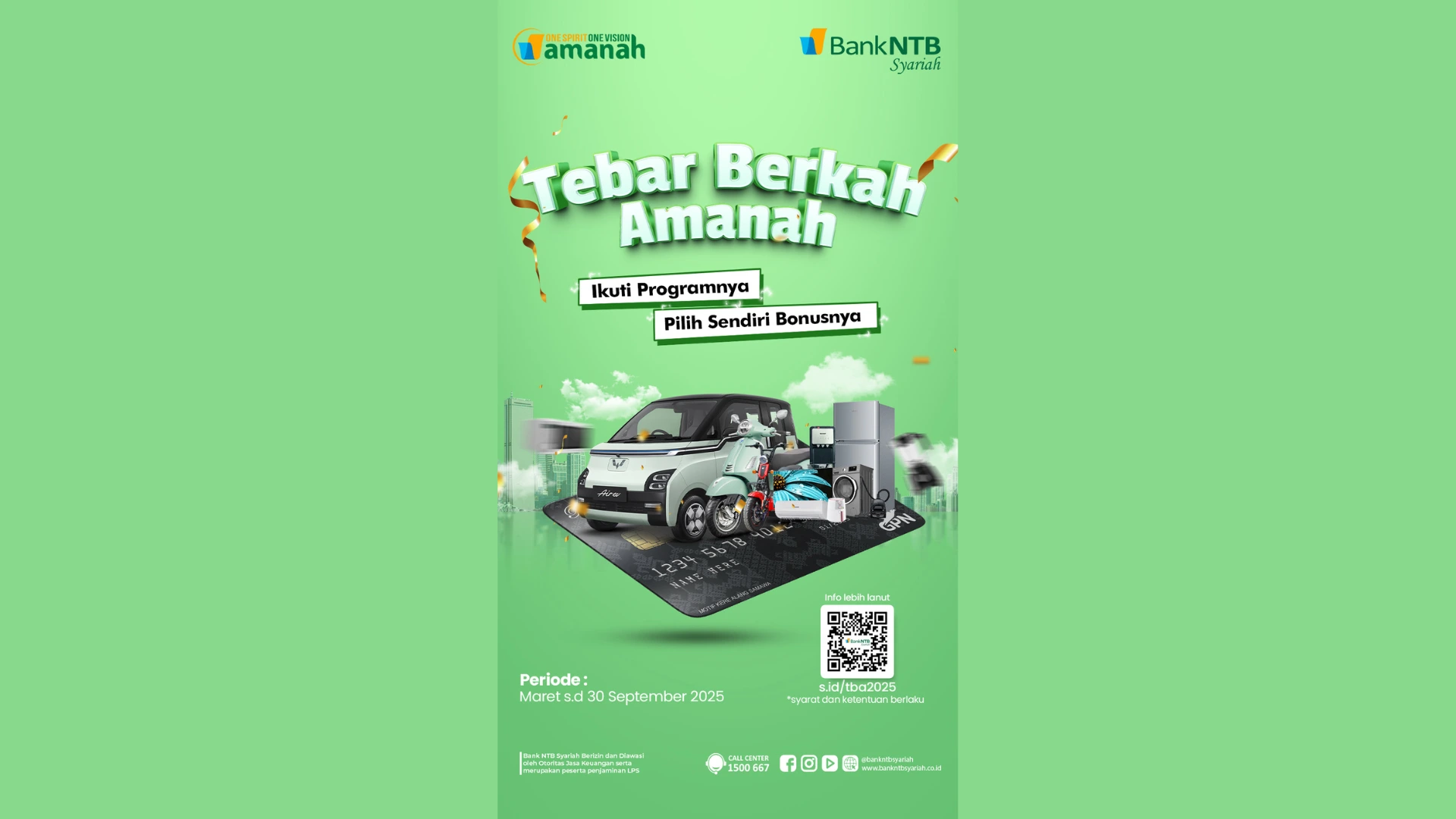 Promo Tebar Berkah Amanah 2025 Bank NTB Syariah