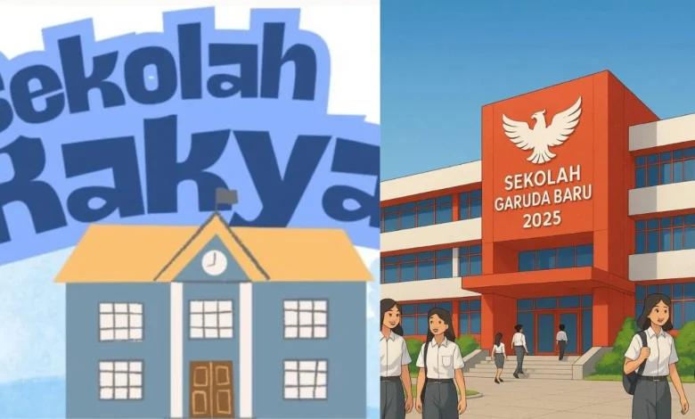 Ilustrasi Sekolah Rakyat dan SMA Unggulan Garuda