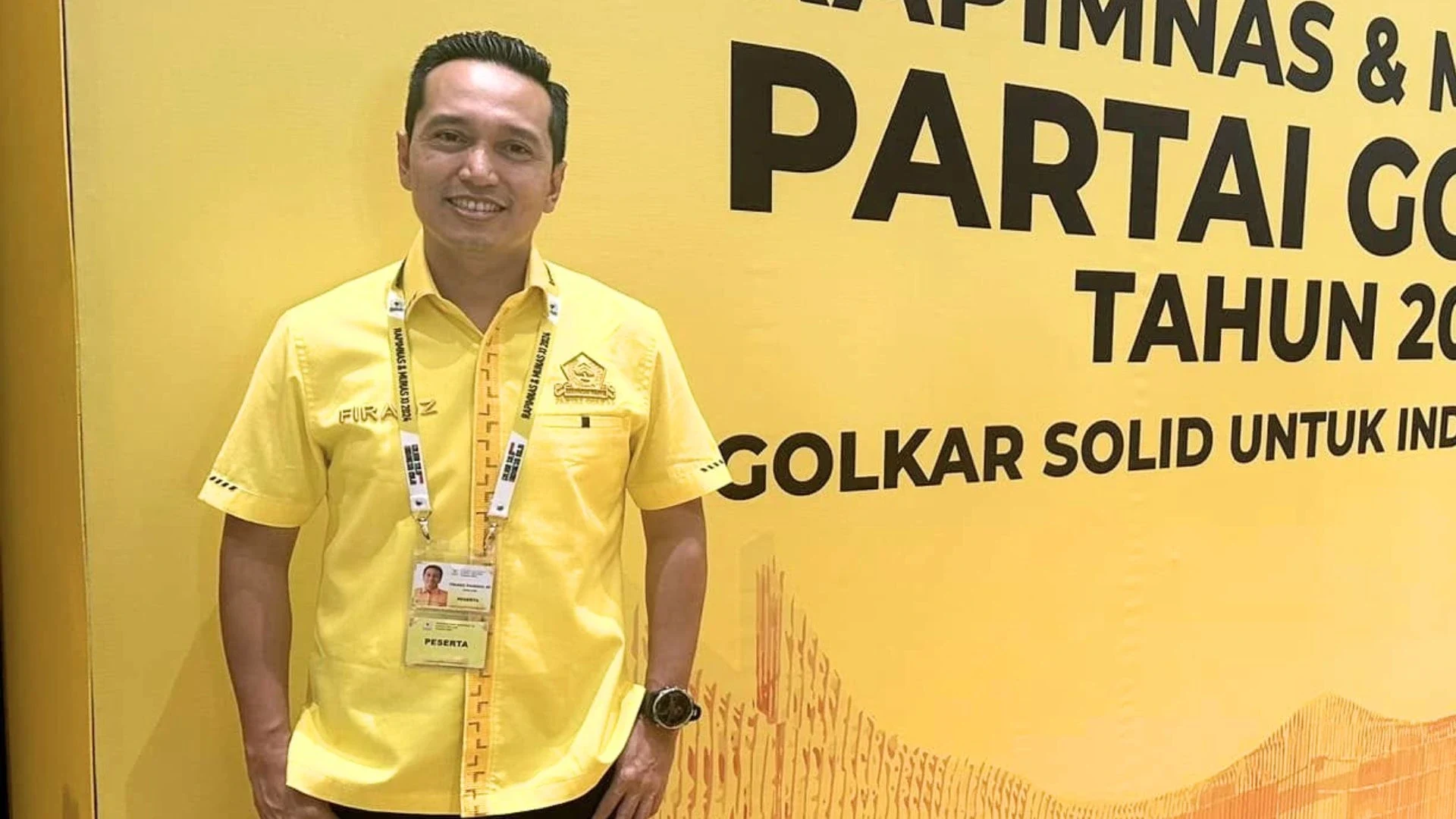 Sekretaris DPD Golkar NTB Firadz Pariska Pelaksanaan Musda