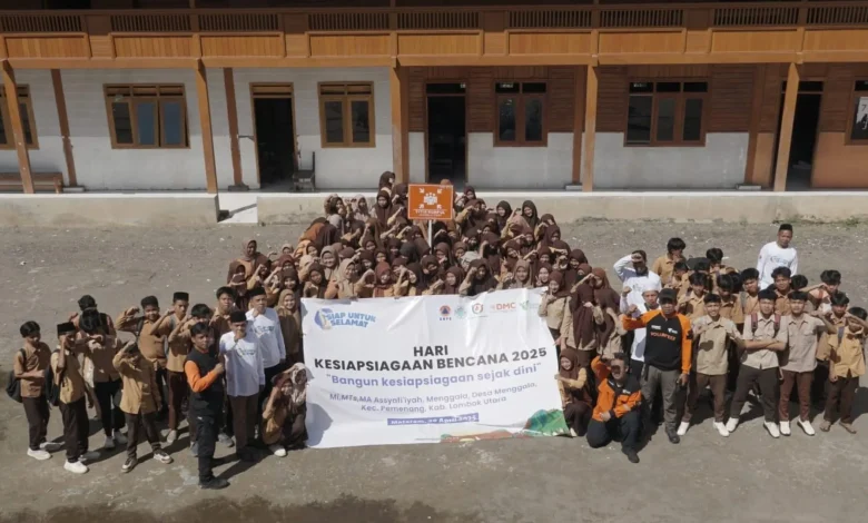 Simulasi Evakuasi Mandiri Gempa Bumi HKB 2025 Lombok DMC Dompet Dhuafa