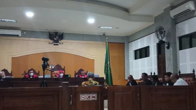 Suasana sidang Gedung Shelter Lombok Utara