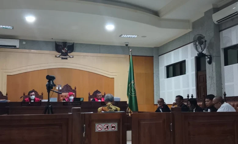 Suasana sidang Gedung Shelter Lombok Utara