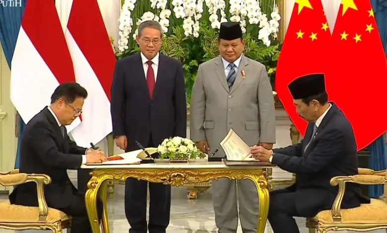 Penandatanganan Kerja Sama Ekonomi Indonesia China