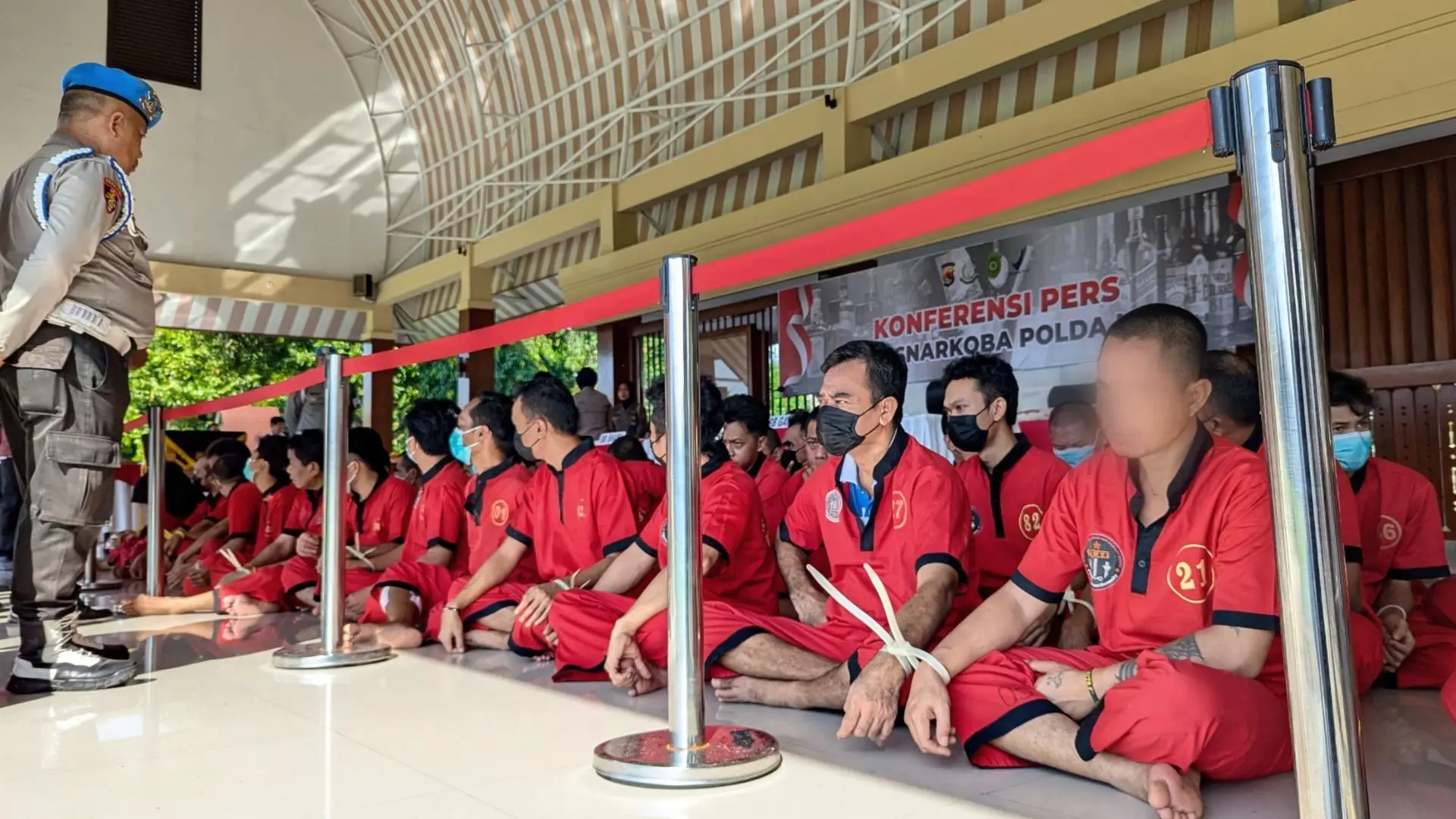 Tersangka Pengedar Narkoba Dit Resnarkoba Polda NTB