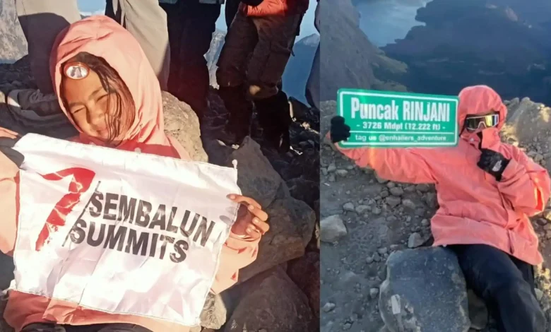 Bocah 10 Tahun Taklukkan Rinjani