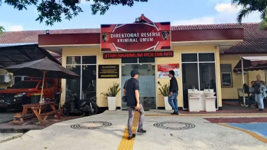 Gedung Dit Reskrimum Polda NTB Tersangka Kasus Kematian Brigadir Nurhadi Diperiksa